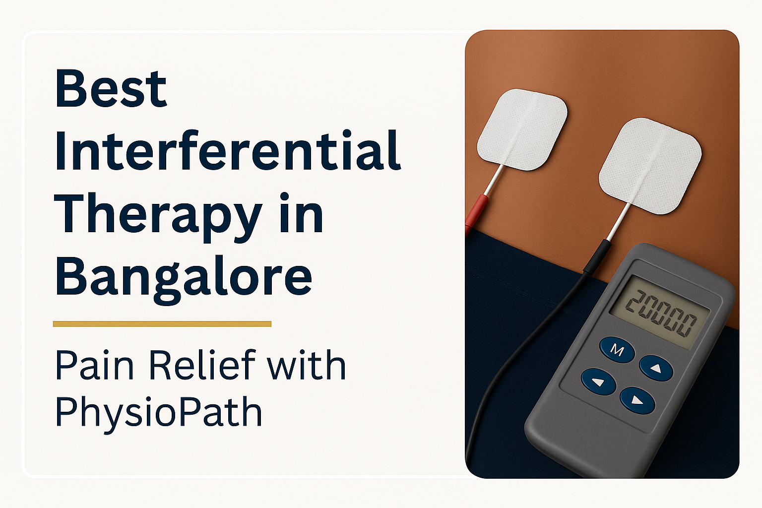 Best Interferential Therapy in Bangalore with PhysioPath