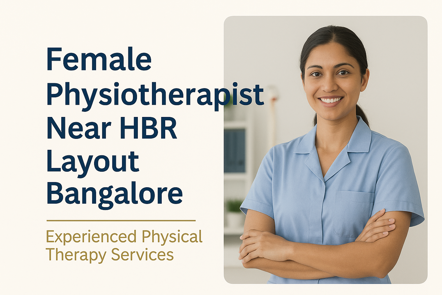 Expert Female Physiotherapists in HBR Layout, Bangalore – Quality Care Close to Home