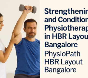Strengthening and conditioning physiotherapy in HBR Layout Bangalore by PhysioPath. Improve strength, reduce pain, and boost fitness with expert care.